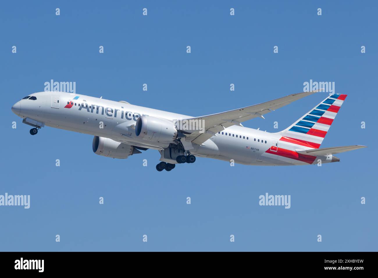 N817AN American Airlines Boeing 787-8 Dreamliner ab Los Angeles International (LAX/KLAX) Stockfoto