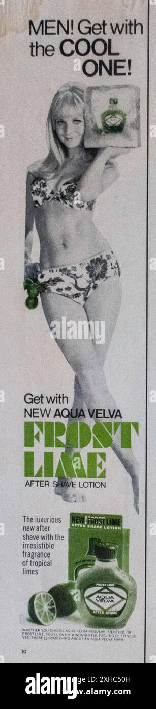 Vintage 4. August 1967, Zeitschriftenwerbung „Life“, USA Stockfoto