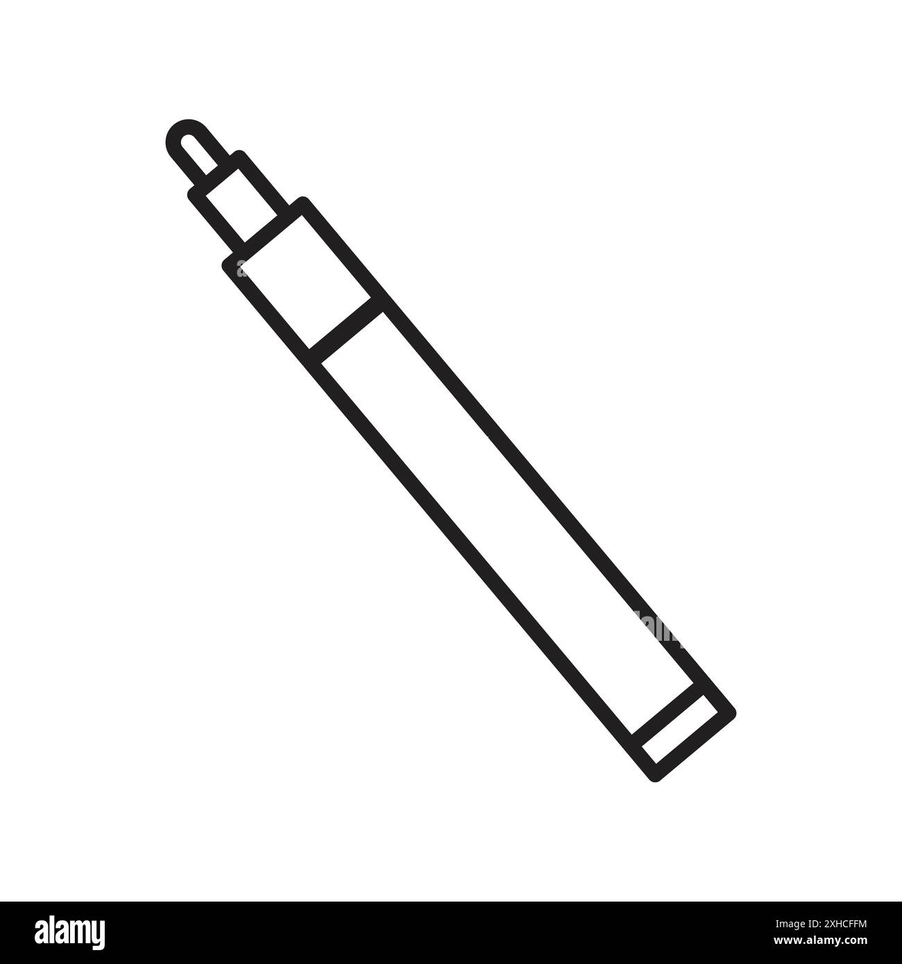 Markierungssymbol Sammlung von Vektorsymbolen oder Zeichensätzen in Schwarzweiß-Umrandung Stock Vektor