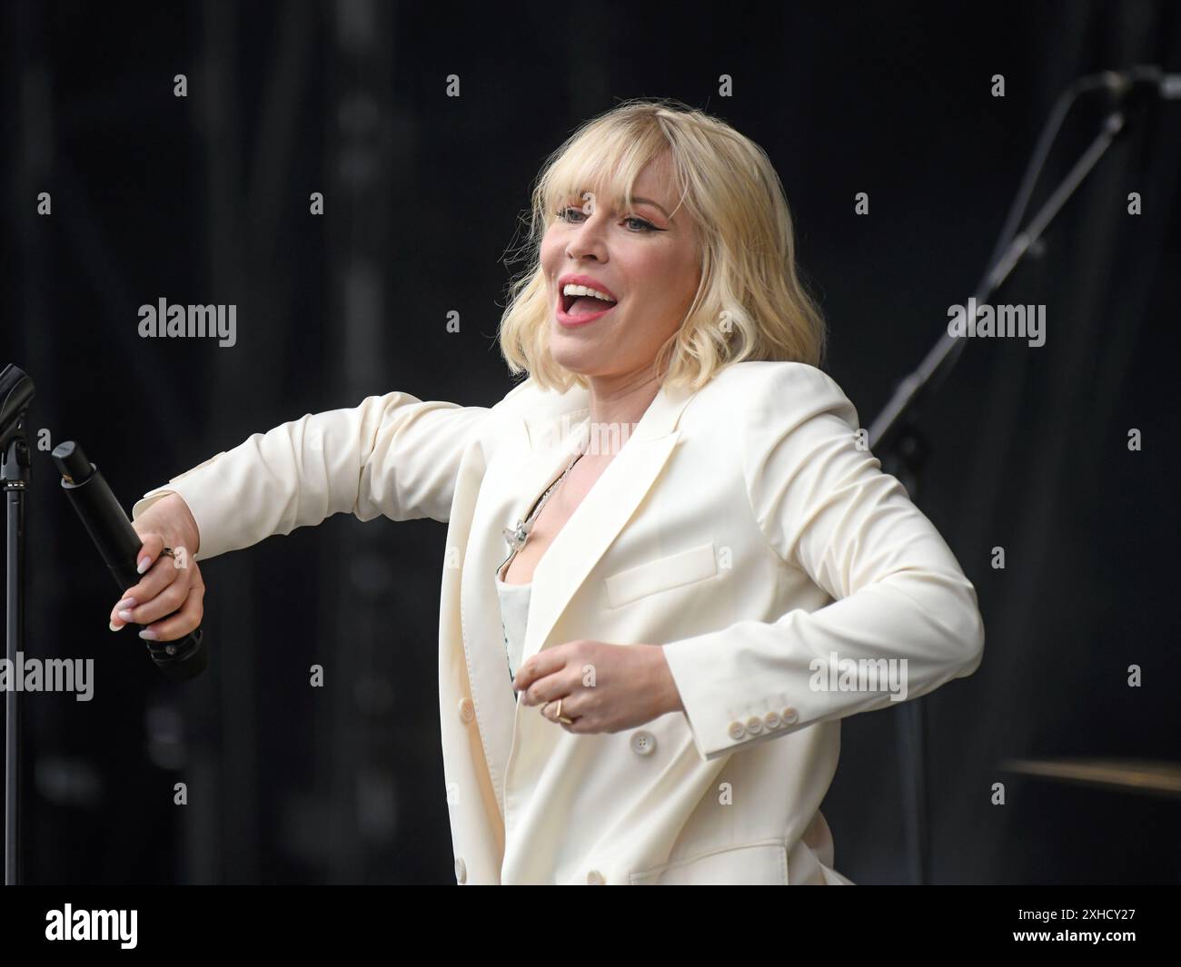 Natasha Bedingfield tritt beim Trnsmt Festival im Glasgow Green auf. Bilddatum: Samstag, 13. Juli 2024. Stockfoto