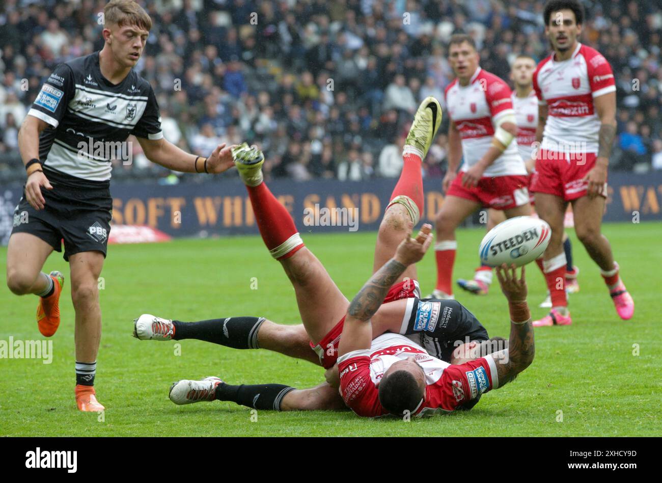 Hull KR’s Elliot Minchella während des Spiels der Betfred Super League im MKM Stadium, Hull. Bilddatum: Samstag, 13. Juli 2024. Stockfoto