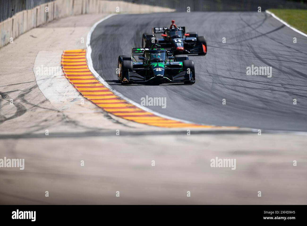 Elkhart Lake, Wi, USA. Juni 2024. NOLAN SIEGEL (R) (78) aus Palo Alto, Kalifornien, fährt während eines Trainings für den XPEL Grand Prix auf der Road America in Elkhart Lake WI auf der Strecke. (Kreditbild: © Walter G. Arce Sr./ASP via ZUMA Press Wire) NUR REDAKTIONELLE VERWENDUNG! Nicht für kommerzielle ZWECKE! Stockfoto