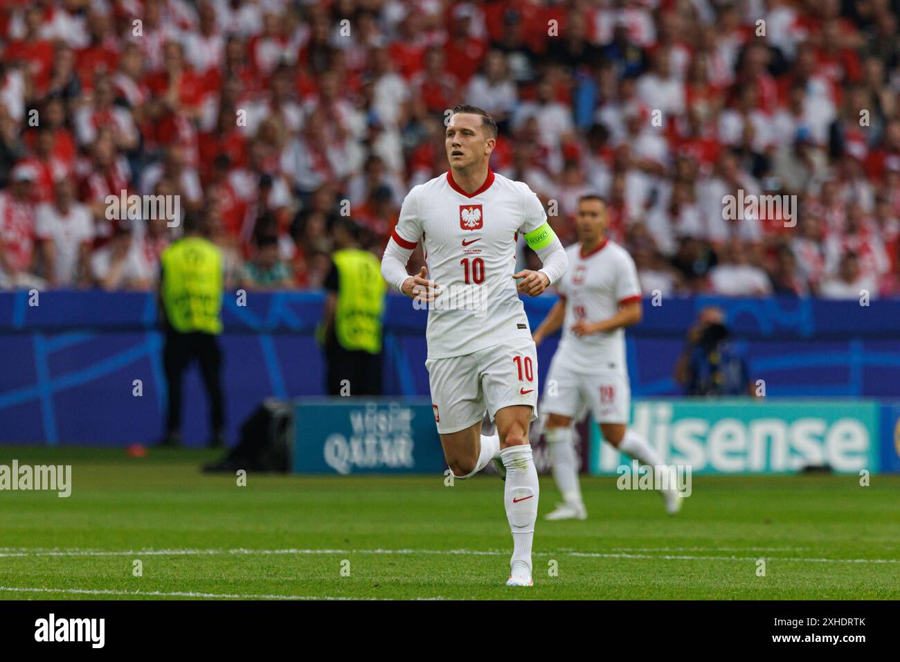 Piotr Zielinski während des Spiels der UEFA Euro 2024 zwischen den Nationalmannschaften Polens und Österreichs im Olympiastadion Berlin (Maciej Rogowski) Stockfoto