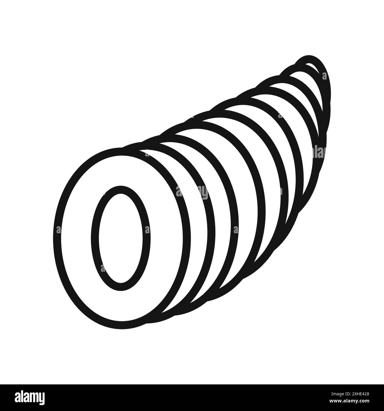 Cornucopia Vektor-Symbol- oder Zeichenset-Kollektion in Schwarz-weiß-Umrandung Stock Vektor