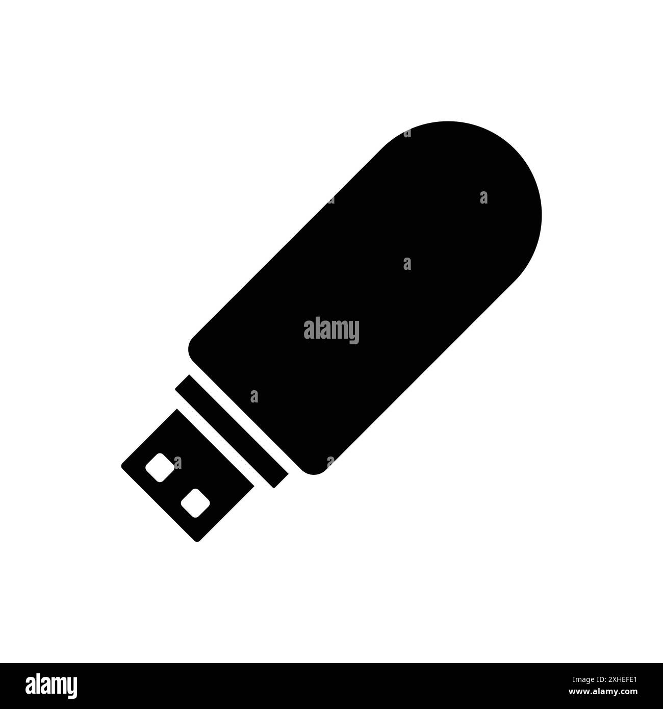 Flash-Disk-Symbol-Vektor-Designvorlage in weißem Hintergrund Stock Vektor