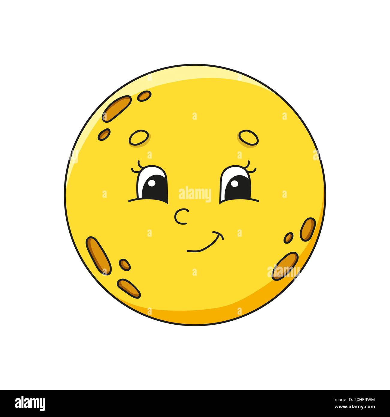 Cute Charakter. Bunte vektor Illustration. Cartoon Stil. Auf weissem Hintergrund. Design Element. Vorlage für ihr Design, Bücher, Aufkleber, Stock Vektor