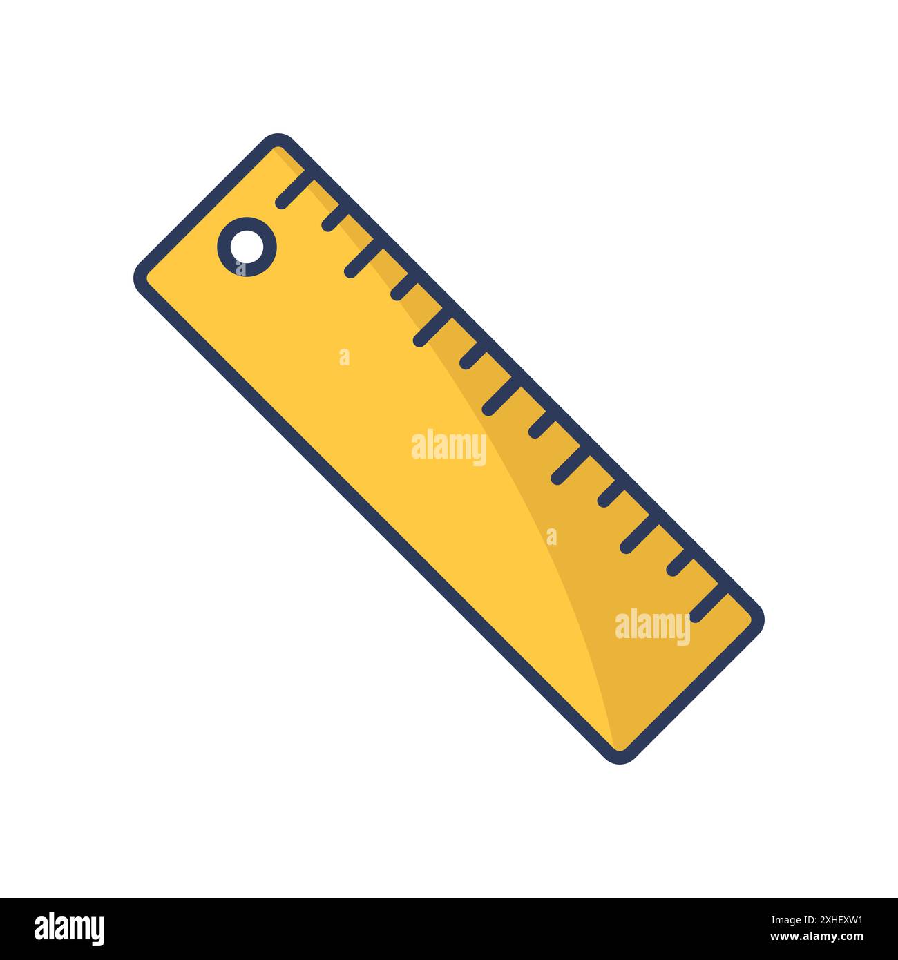 Designvorlage für Linealsymbol Vektor Stock Vektor