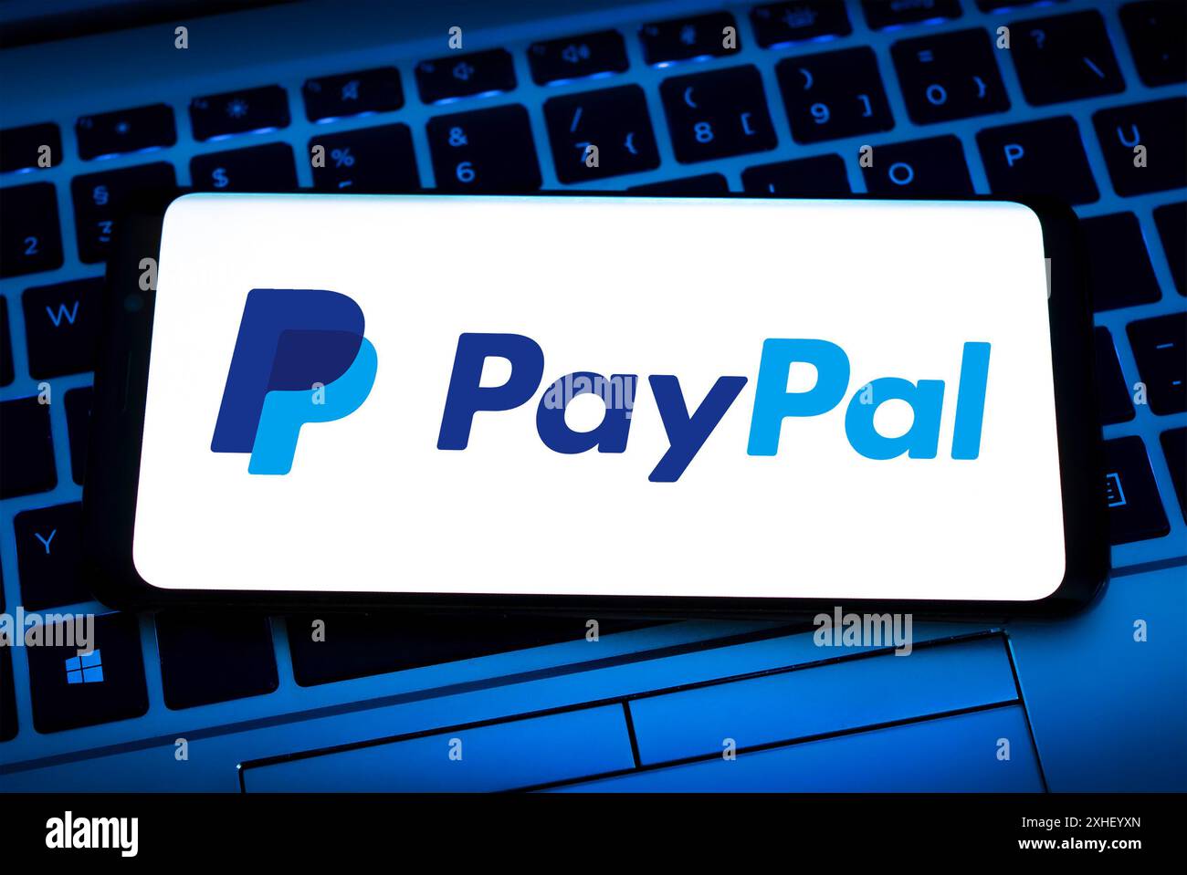 Digitale PayPal-Zahlungsplattform Stockfoto