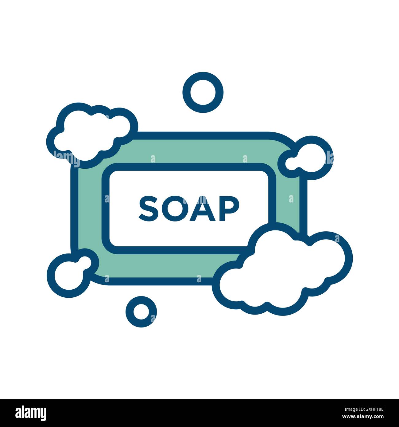 SOAP-Symbol-Vektor-Designvorlage in weißem Hintergrund Stock Vektor