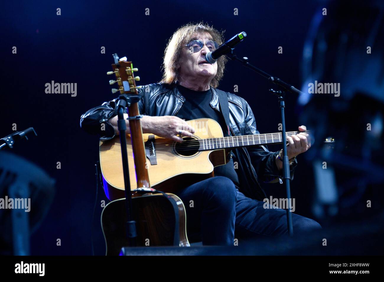 Maschine Dieter Birr live beim Berliner Rundfunk Open Air 2024 auf der Parkbühne Wuhlheide. Berlin, 13.07.2024 Stockfoto