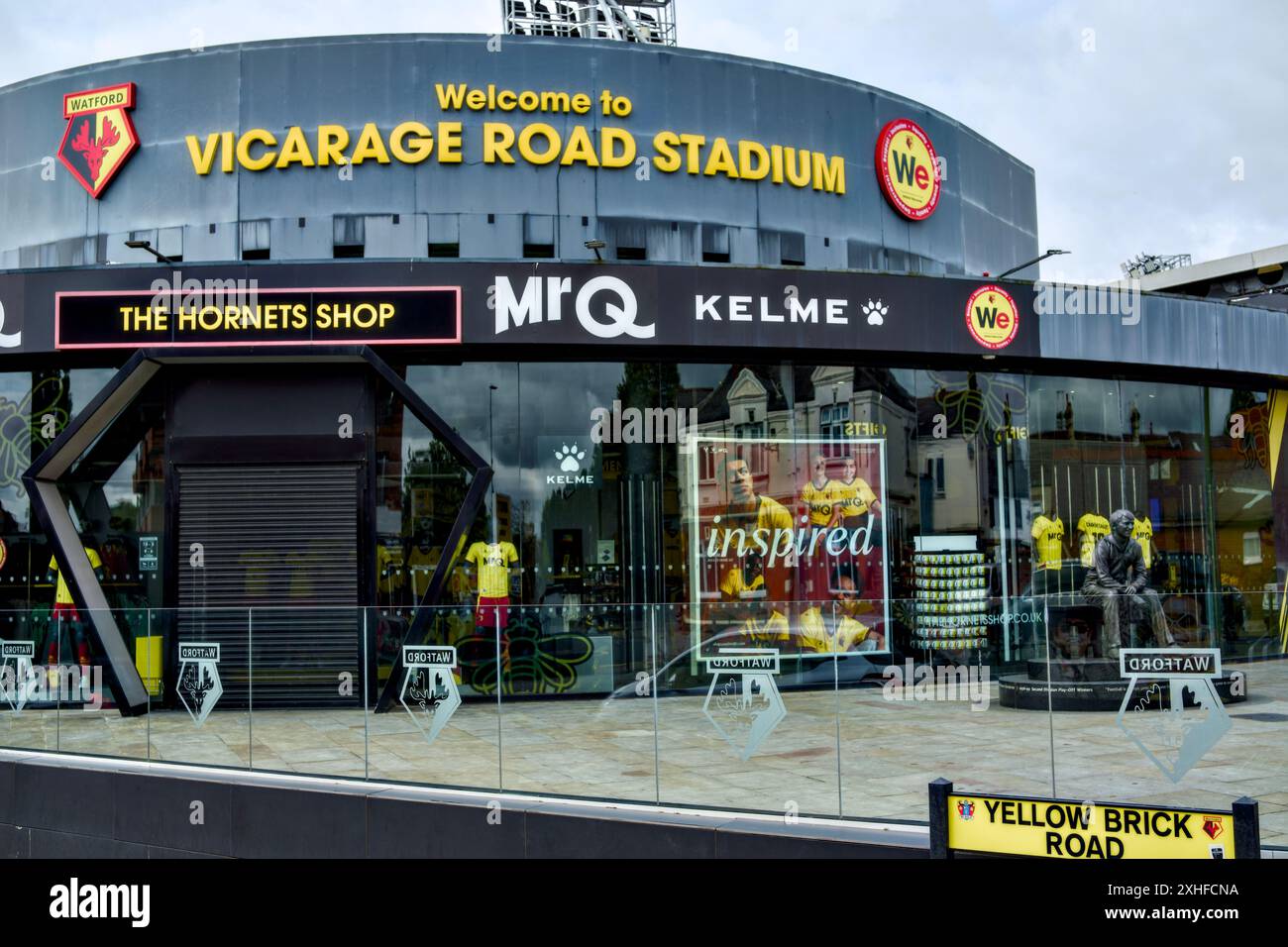 Watford Football Club, Vicarage Road Stadium, Watford, Hertfordshire, England, GROSSBRITANNIEN Stockfoto