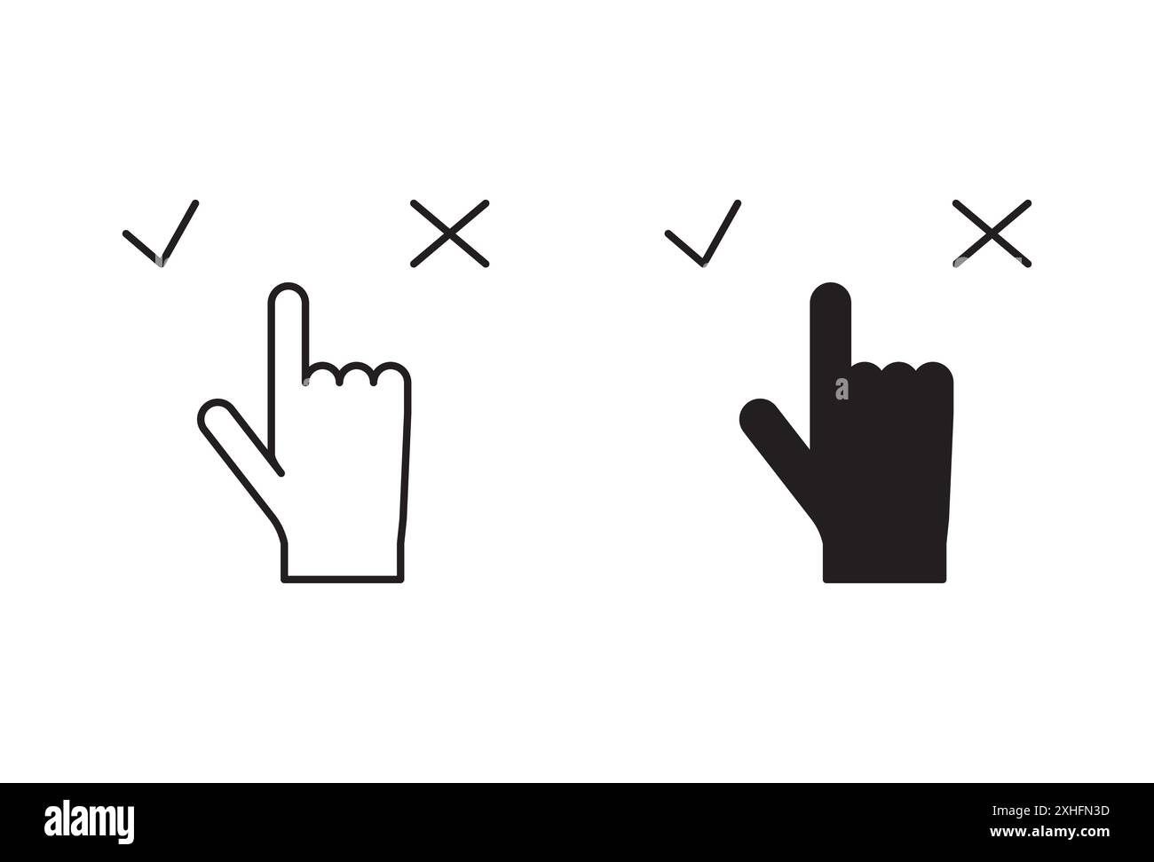 Symbol für ethische Investitionen Vektorsymbole oder Schildersatz in schwarz-weißer Umrandung Stock Vektor