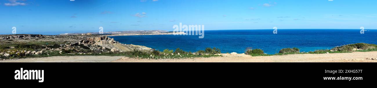 Blick von Selmun Malta Stockfoto