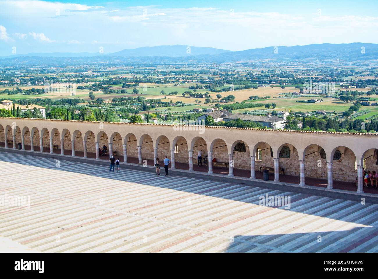 Assisi, Provinz Perugia, Italien, italienische gotische Architektur der Basilika Papale di San Francesco, nur Editorial. Stockfoto