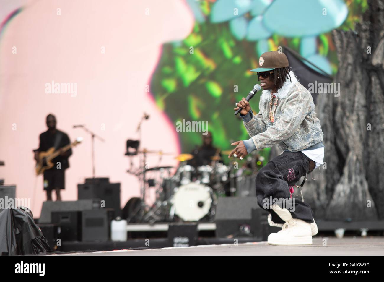 London, Vereinigtes Königreich. Juli 2024. Rema parkt beim Wireless Festival auf der Main Stage. Cristina Massei/Alamy Live News Stockfoto