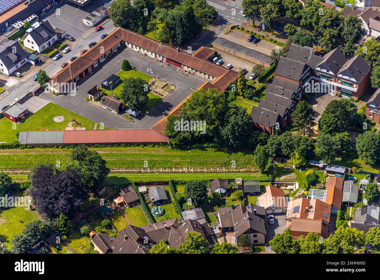 Luftbild, Alter Bauhof Herringen, Sehenswürdigkeiten, Stadtbezirk Herringen, Hamm, Ruhrgebiet, Nordrhein-Westfalen, Deutschland ACHTUNGxMINDESTHONORARx60xEURO *** Luftansicht, Alter Bauhof Herringen, Sight, Bezirk Herringen, Hamm, Ruhrgebiet, Nordrhein-Westfalen, Deutschland ACHTUNGxMINDESTHONORARx60xEURO Stockfoto