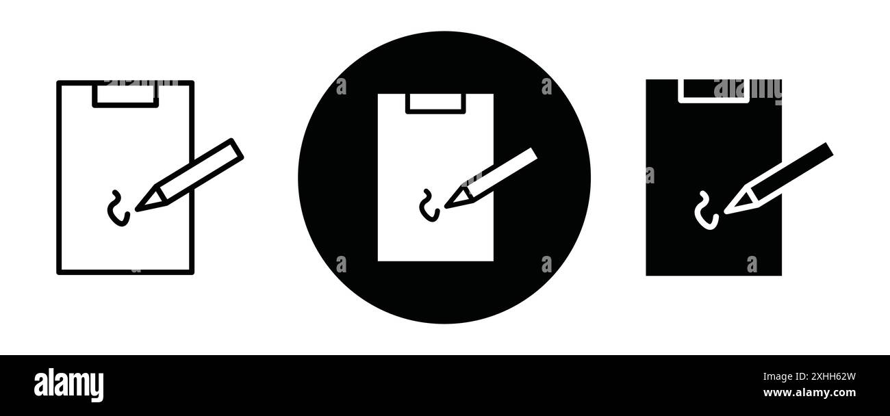Beschriftungssymbol Schwarzer Strichgrafik-Vektor in Schwarzweiß-Umrandung Set Collection Sign Stock Vektor