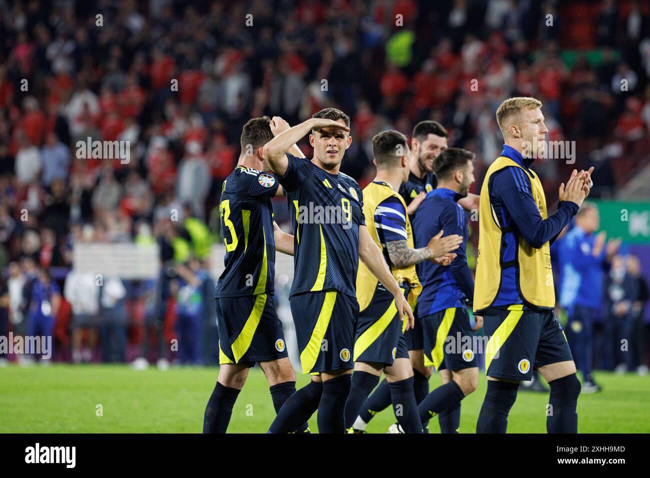 Köln, 19. Juni 2024: Lawrence Shankland beim Spiel der UEFA Euro 2024 zwischen den Nationalmannschaften Schottlands und der Schweiz bei Rheinenergiest Stockfoto