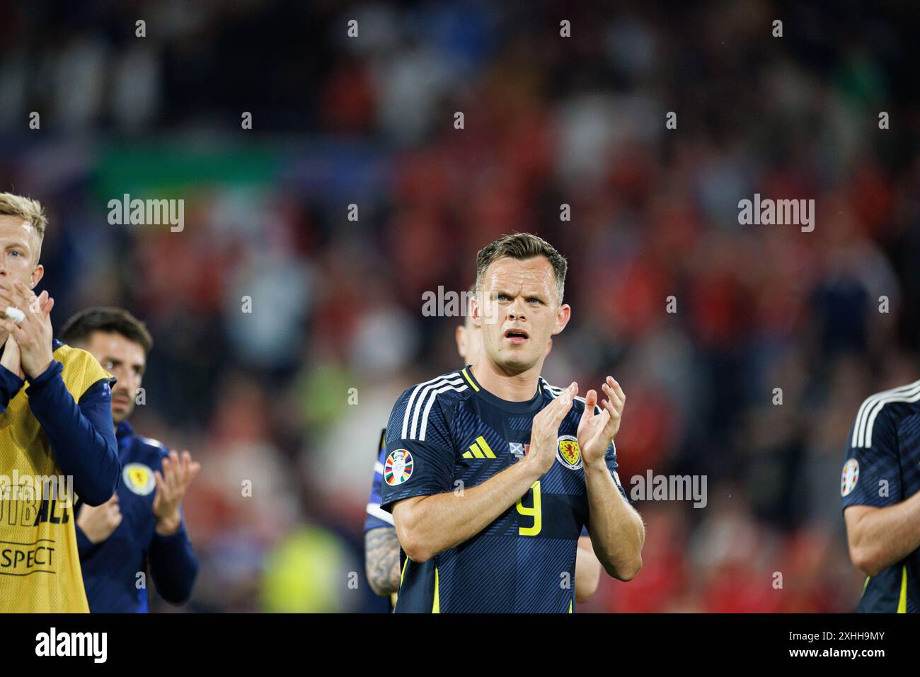 Köln, 19. Juni 2024: Lawrence Shankland beim Spiel der UEFA Euro 2024 zwischen den Nationalmannschaften Schottlands und der Schweiz bei Rheinenergies Stockfoto