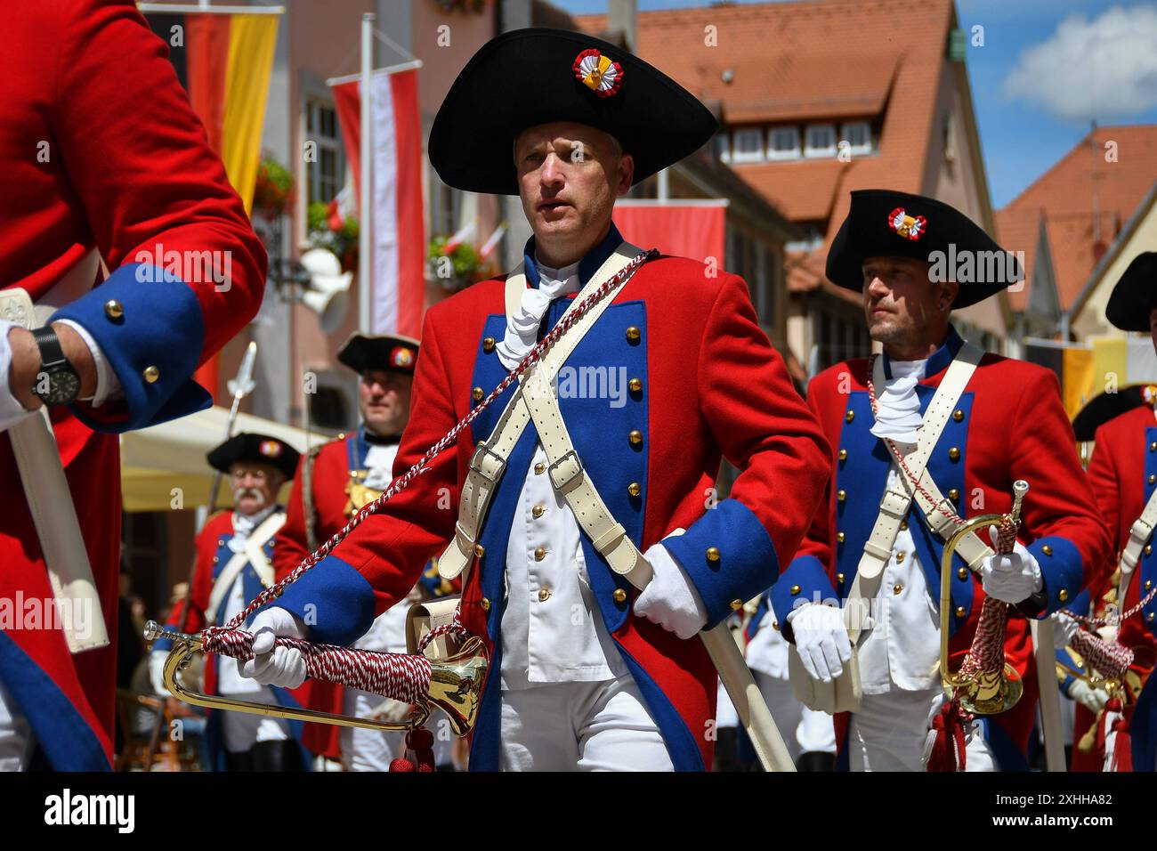 Rottenburg großer Umzug, 750 Jahre Rottenburg, 14.07.2024, *** Rottenburg Grosse Parade, 750 Jahre Rottenburg, 14 07 2024, Copyright: XEibner-Pressefoto/RalphxKunzex EP RKE Stockfoto