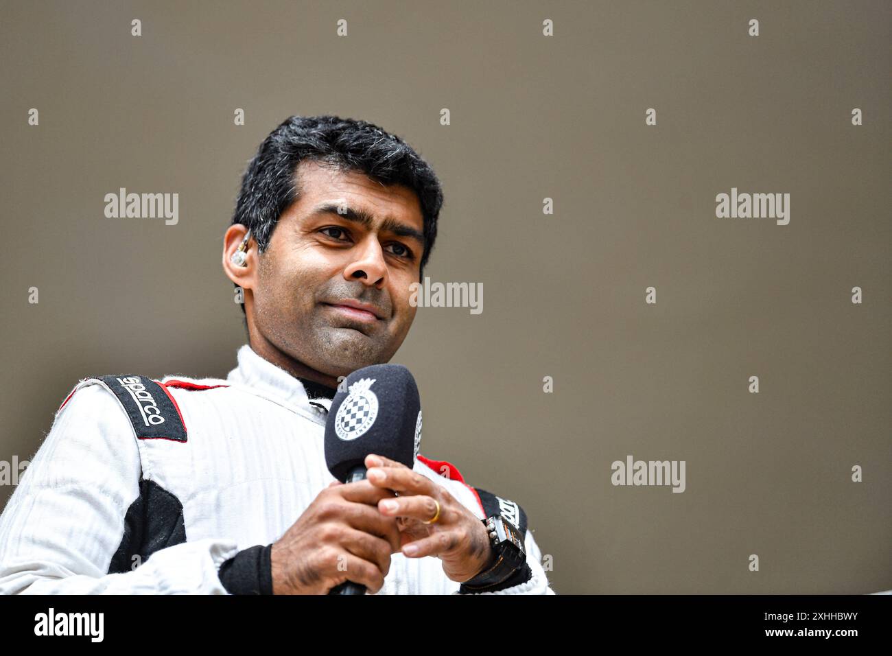 Goodwood House, Chichester, Großbritannien. Juli 2024. Goodwood Festival of Speed Day 4; Karun Chandhok Credit: Action Plus Sports/Alamy Live News Stockfoto