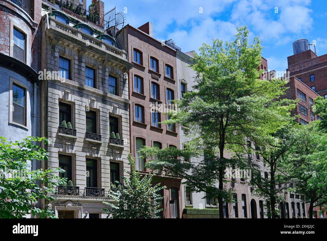 Wohnstraße in Midtown Manhattan, Murray Hill District Stockfoto