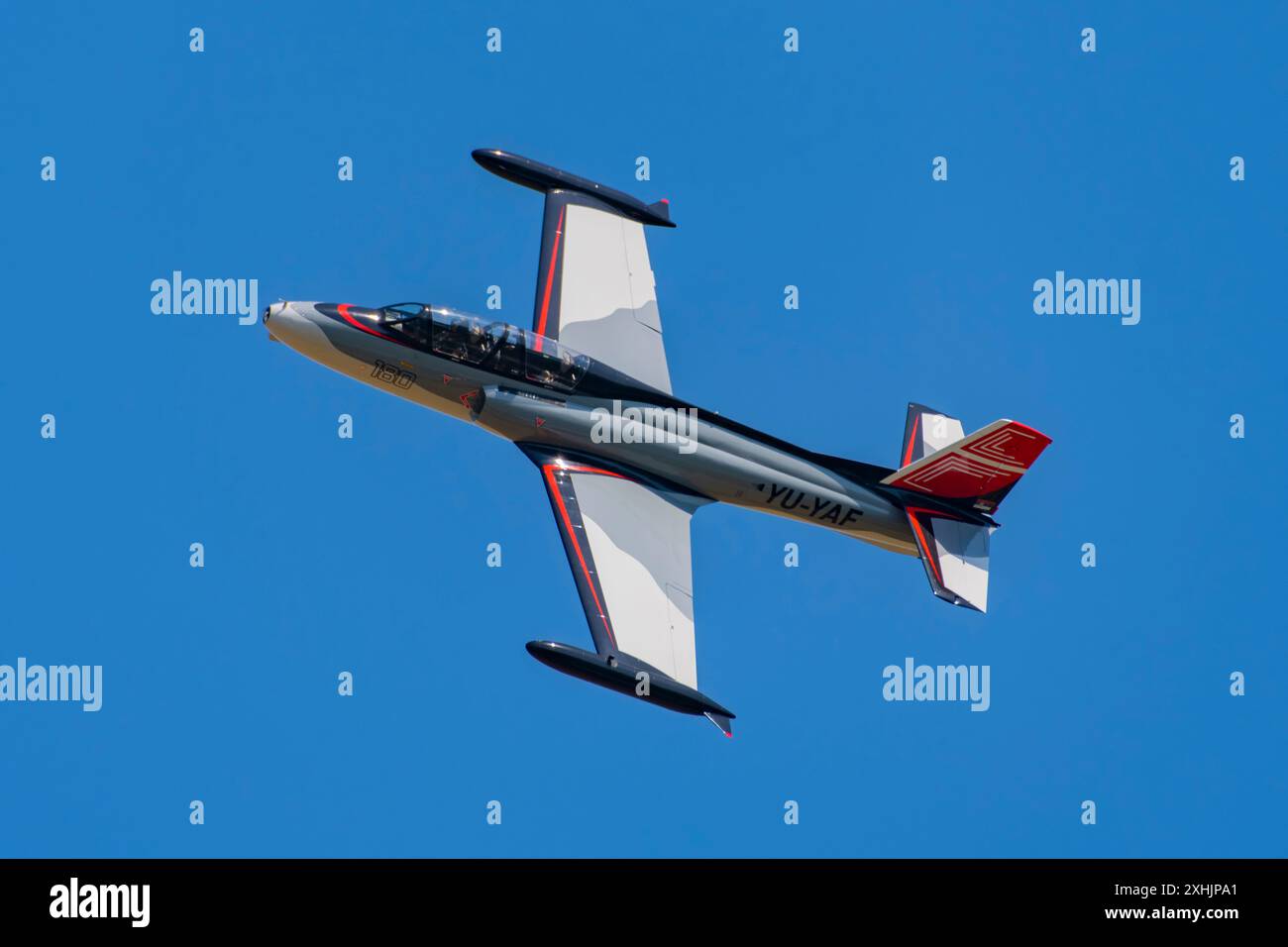 G-2 Galeb (Möwe) auf der CIAV Air Show 2024 in Varazdin, Kroatien Stockfoto