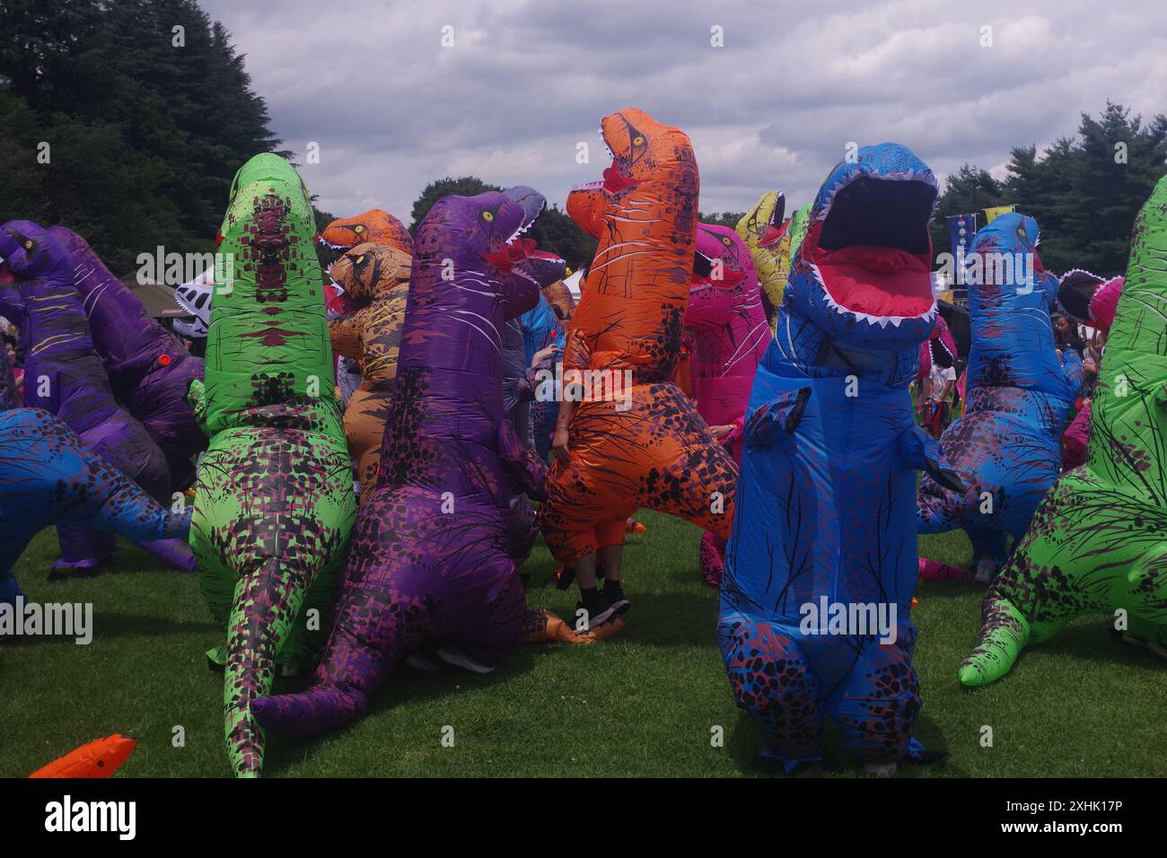 Dinosaurier Race Event Stockfoto