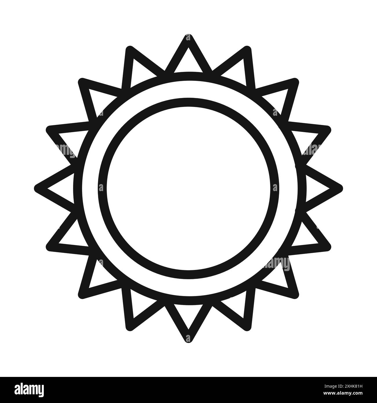 Sun Icon Vector Logo Set Kollektion oder Bundle Pack Gruppe Stock Vektor