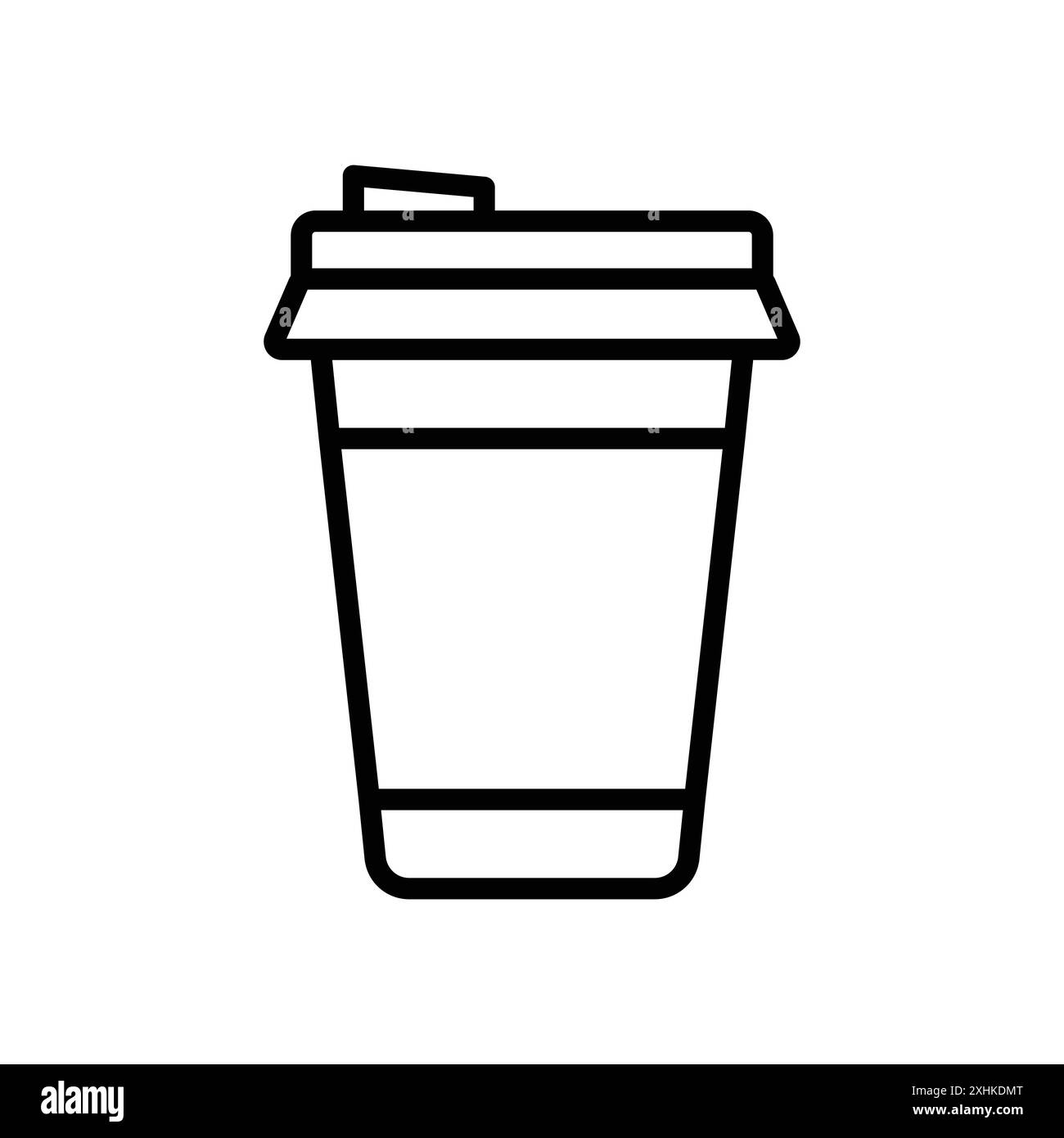 Einweg-Papier Kaffeetasse Symbol Vektor Design Vorlage Stock Vektor