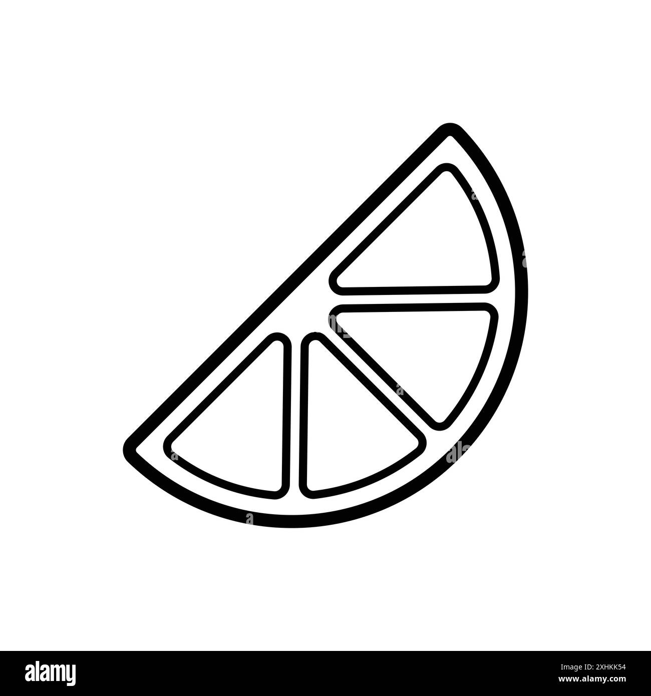 Orange Frucht Symbol Vektor Design Vorlage in weißem Hintergrund Stock Vektor