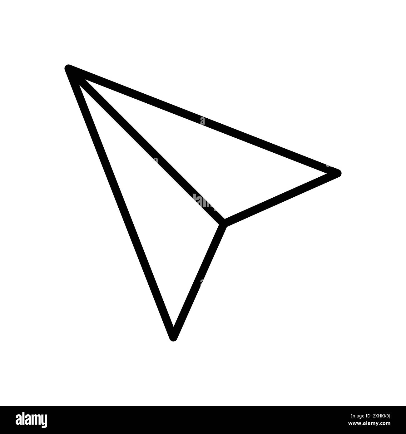 Papierebene Symbol Vektor-Designvorlage in weißem Hintergrund Stock Vektor