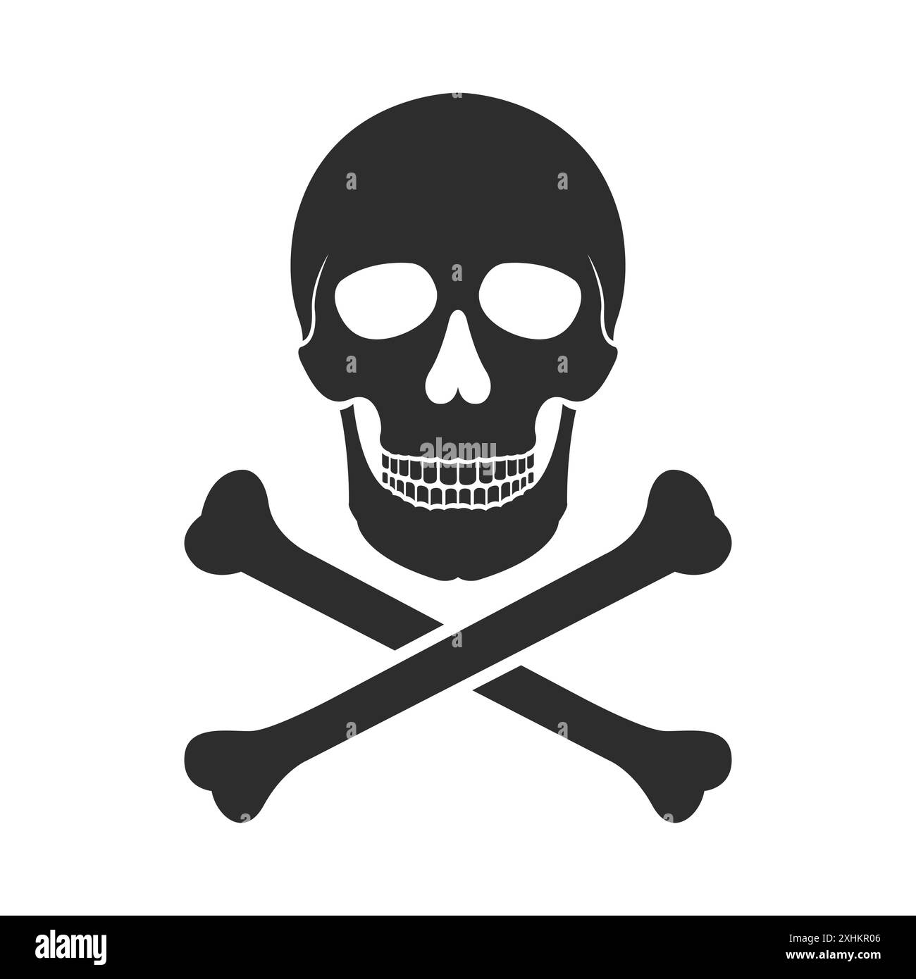 Strahlung - Kernwarnzeichen Symbol Vektor-Designvorlage auf weißem Hintergrund Stock Vektor