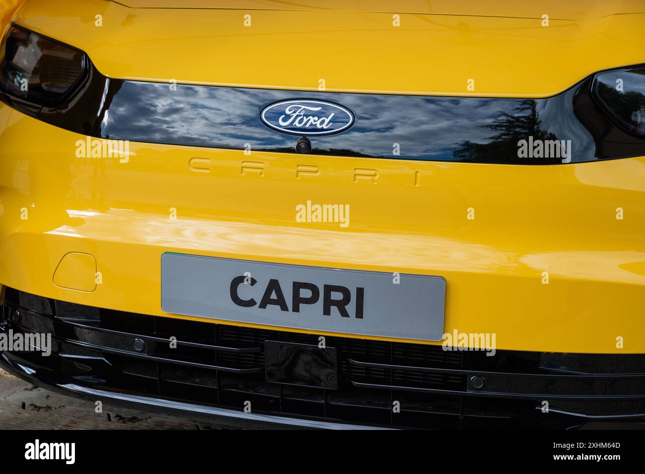 Ford Capri EV Elektro-SUV auf dem Goodwood Festival of Speed 2024 Motorsport Event in West Sussex, Großbritannien Stockfoto