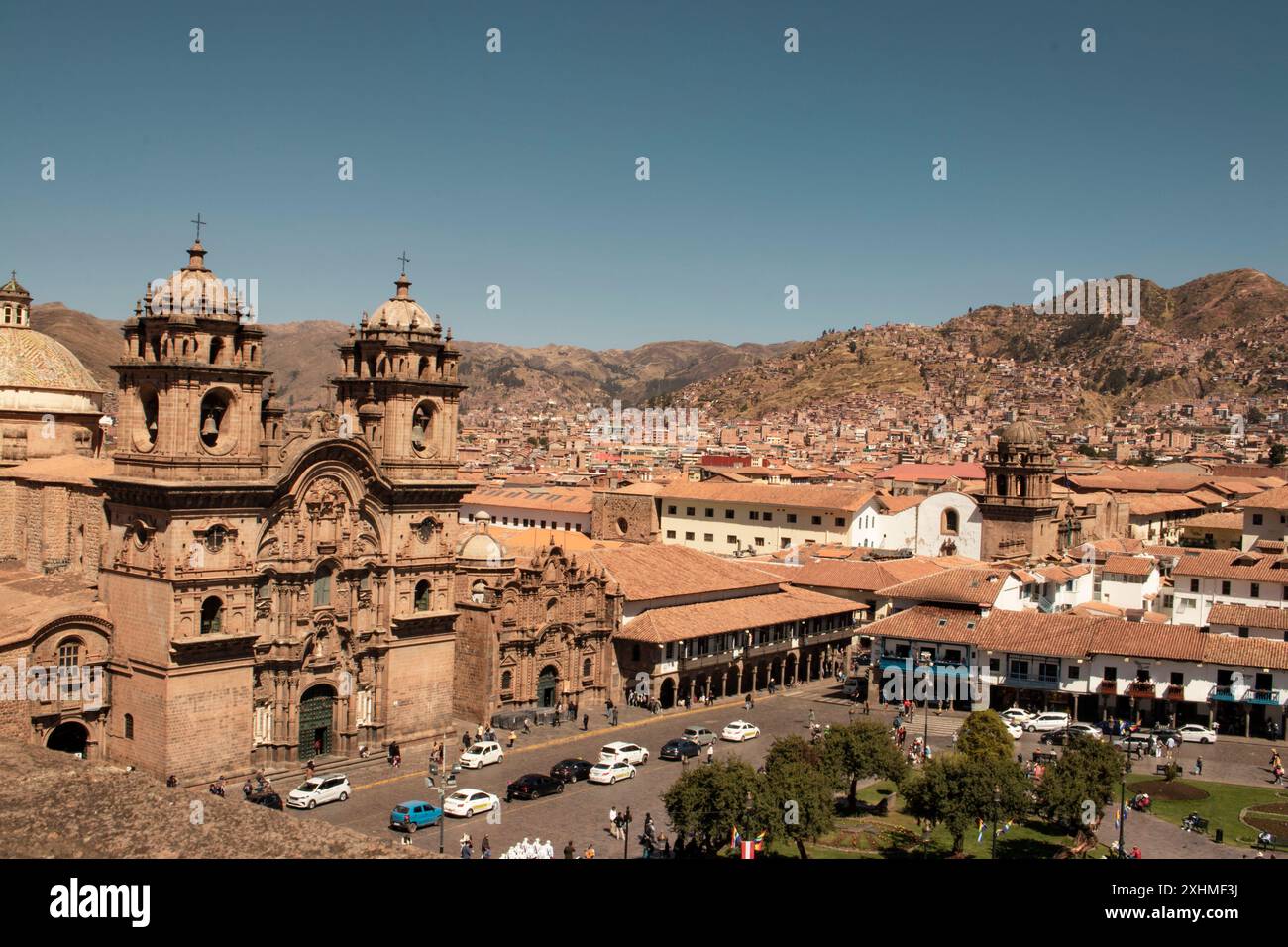 Blick auf die Stadt Cusco Stockfoto