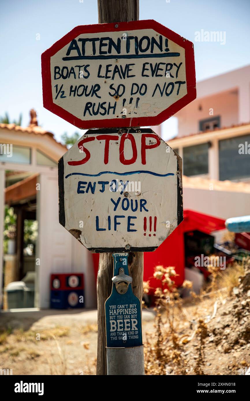 Kalymnos und Telendos Island Stockfoto