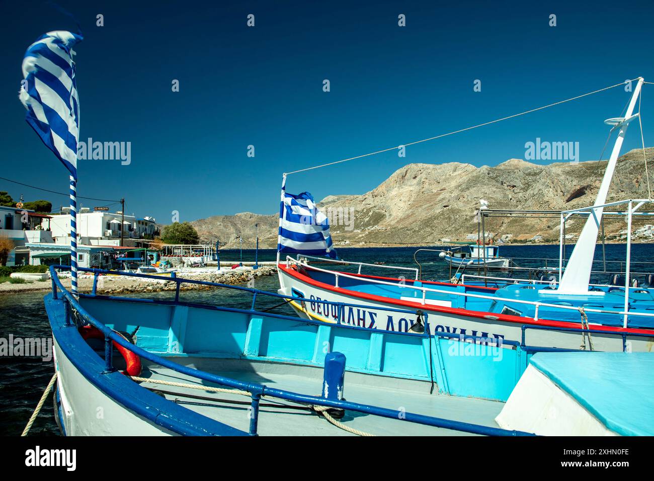 Kalymnos und Telendos Island Stockfoto