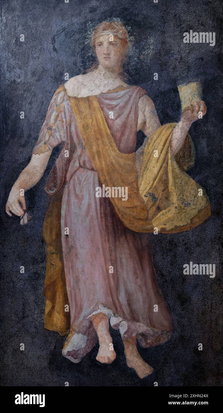 Frühlingsfresko, bestehend aus vier Fragmenten, die angeblich aus Tusculum stammen. Rom Latium zwischen ca. 50 und ca. 100 n. Chr Stockfoto