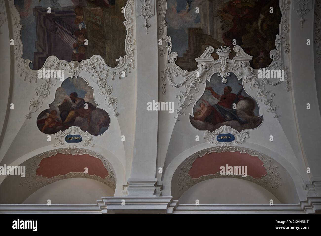 Inneres der Kathedrale der Heiligen Kyrill und Methodius, Sitz der Tschechischen und Slowakischen orthodoxen Kirche, im Stadtteil Nove Mesto in Prag, Hauptstadt der Tschechischen Republik Stockfoto