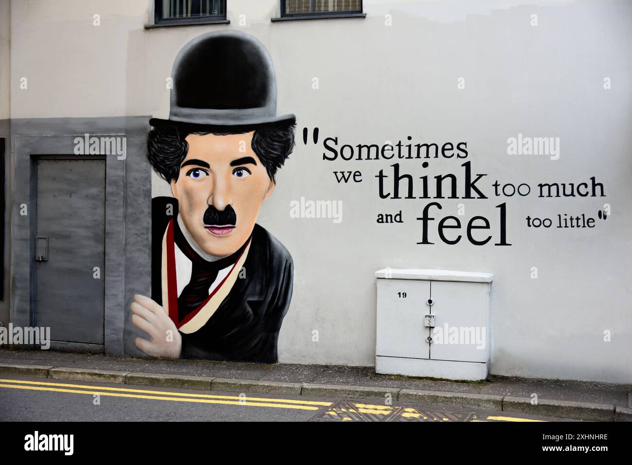 Wandbild Belfast Stockfoto