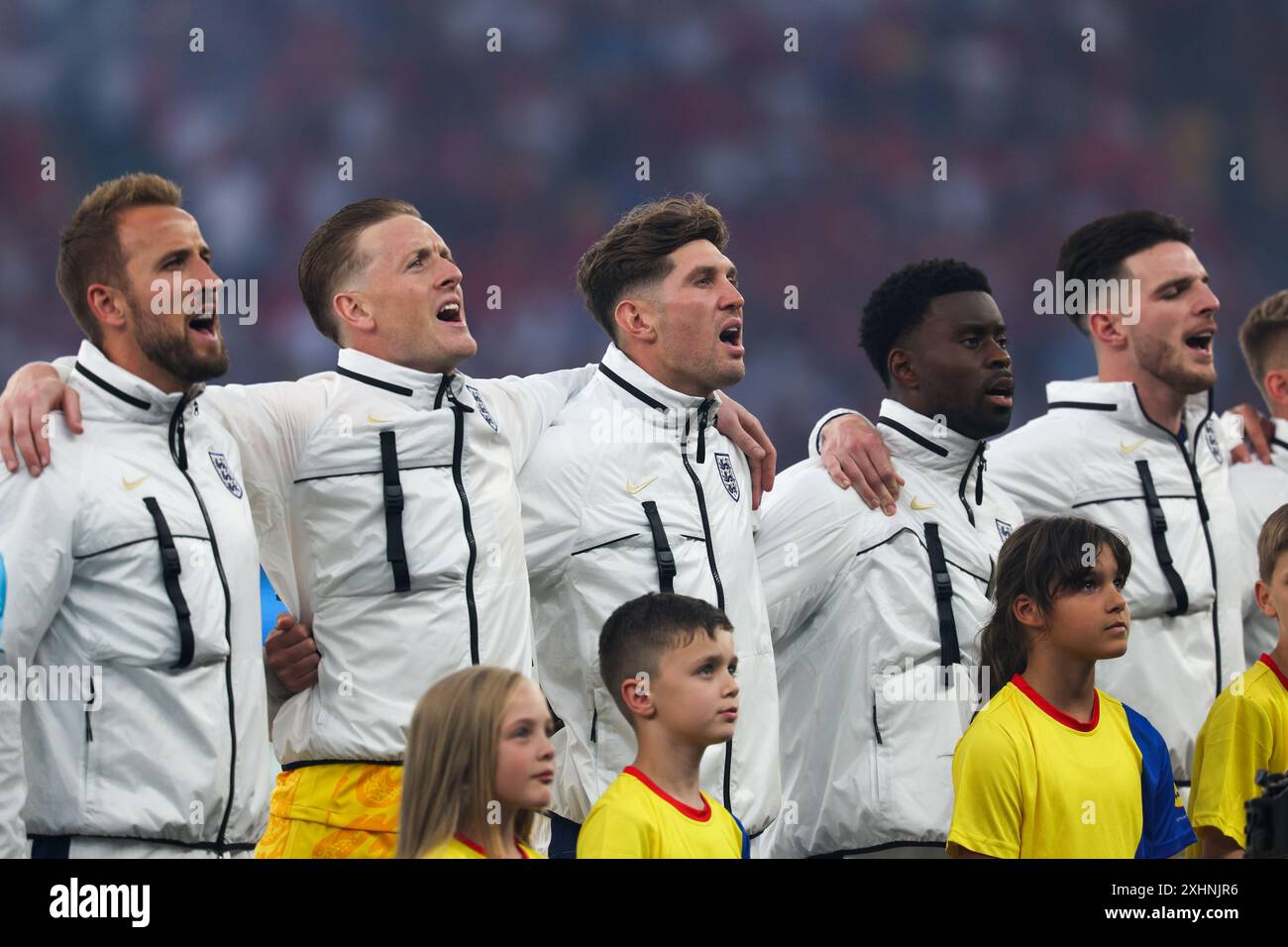 Berlin, Deutschland, 14. Juli 2024. Englische Mannschaft während des Spiels zwischen Spanien und England. Uefa Euro 2024 Deutschland. Finales Spiel. Stockfoto