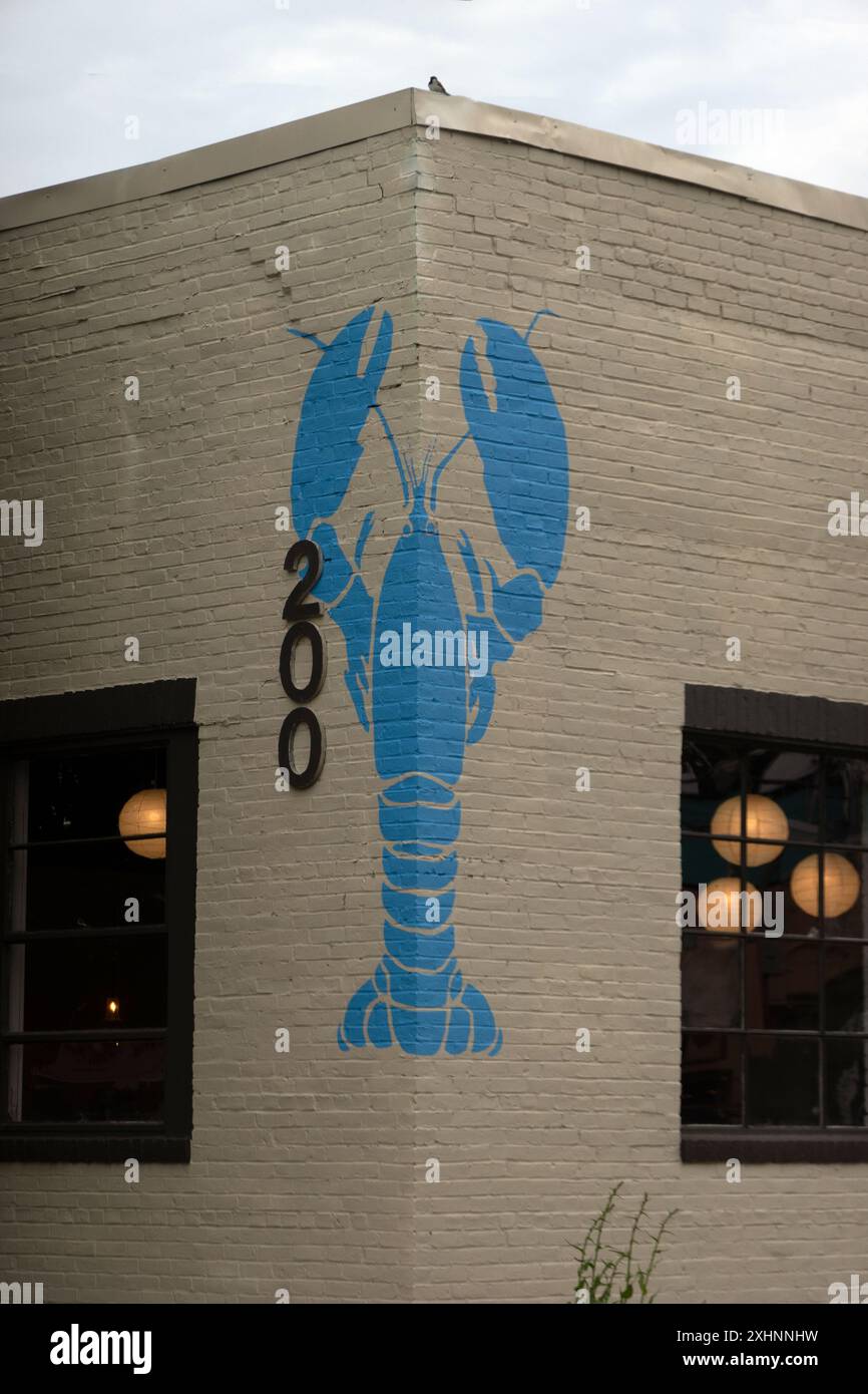 Blue Lobster städtisches Weingut in Portland Maine Stockfoto
