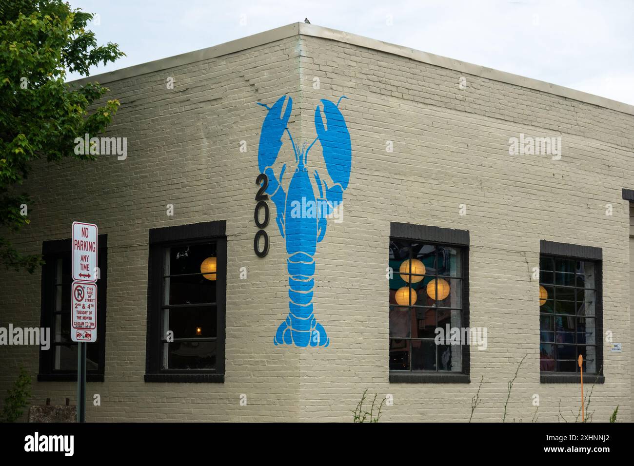 Blue Lobster städtisches Weingut in Portland Maine Stockfoto