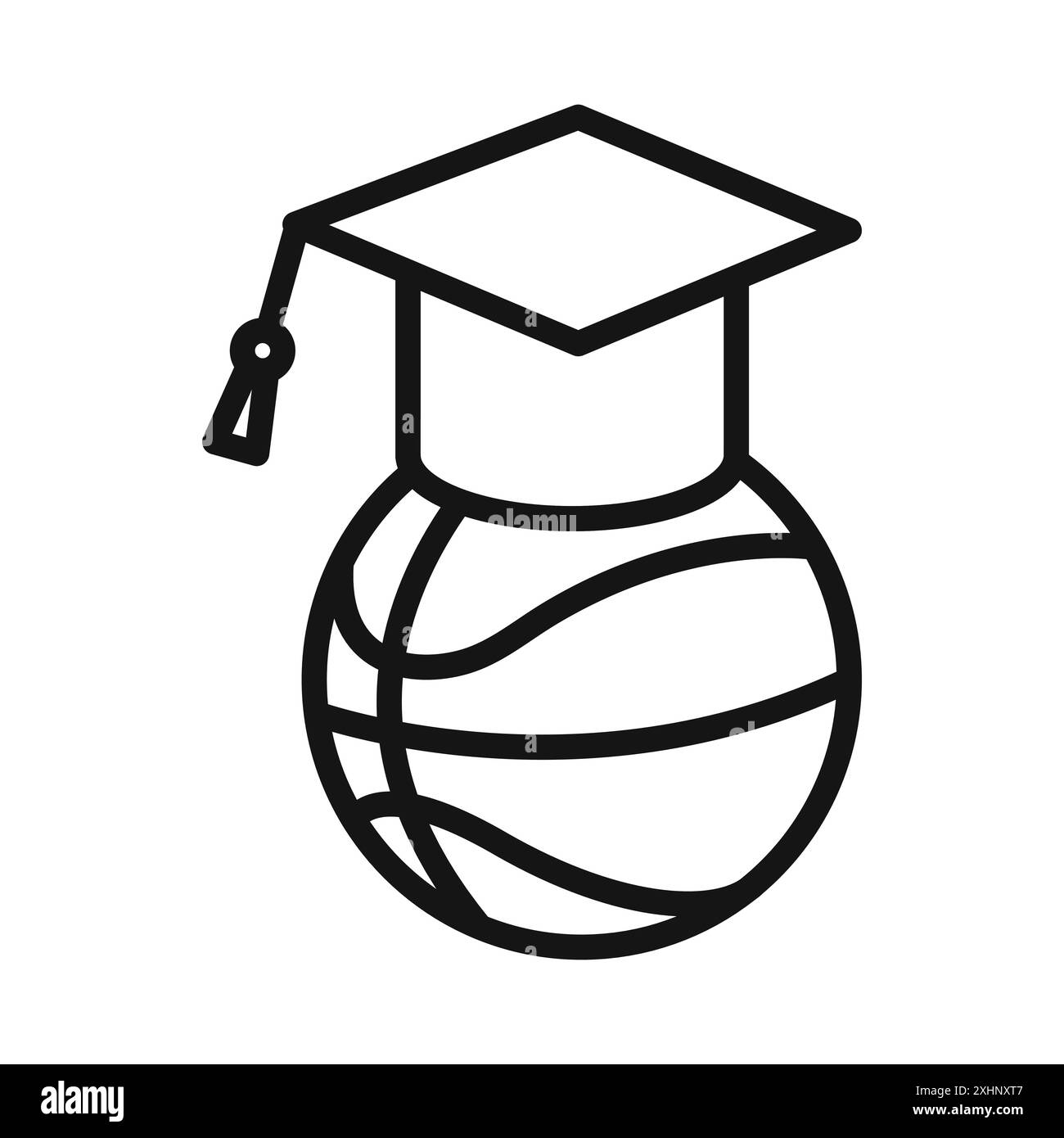 Basketball-Trainings-Ikone Black Line Art Vektor in schwarz-weiß Umrissset Collection-Schild Stock Vektor