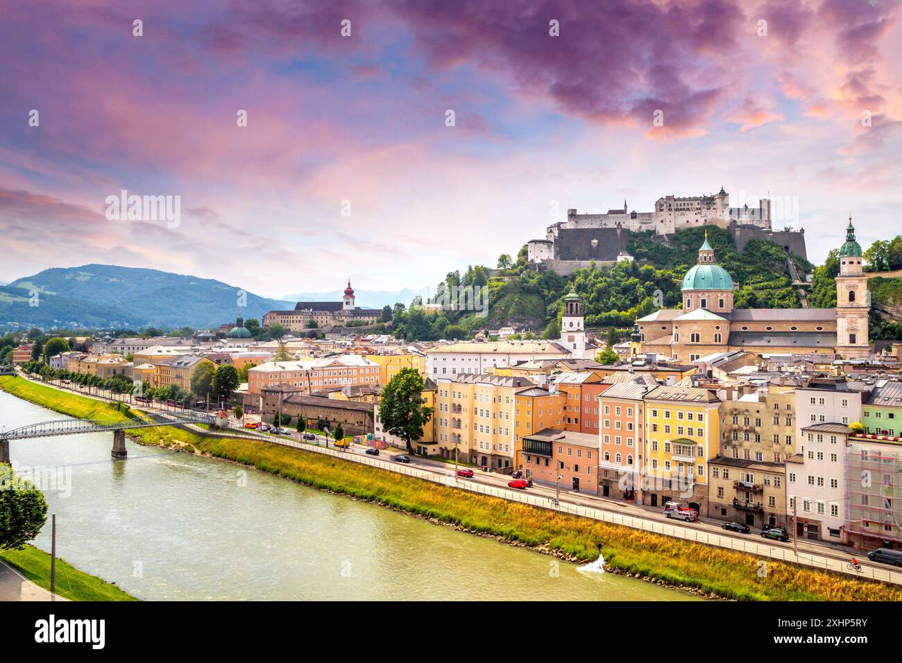 Altstadt von Salzburg, Österreich Stockfoto