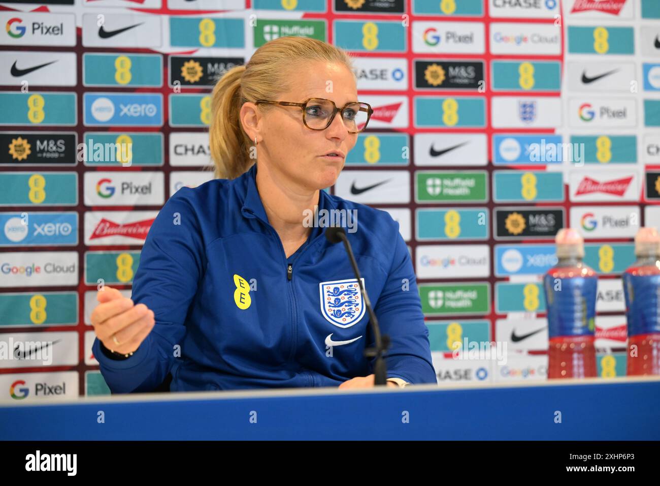 GÖTEBORG, Schweden. , . Am Vorabend des Qualifikationsspiels der UEFA-Frauen-Euro zwischen Schweden und England. Foto: Bjorn Larsson Rosvall/TT/Code 9200 Credit: TT News Agency/Alamy Live News Stockfoto