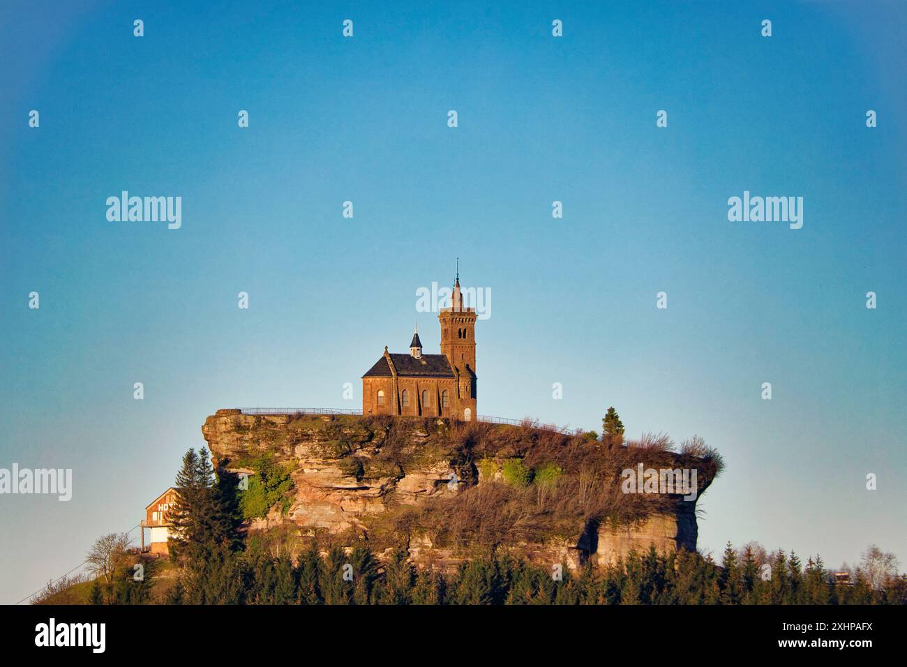 Frankreich, Mosel, Dabo, Dabo Rock, Dabo Kapelle oder Saint Leon Kapelle, erbaut im Jahr 1825 Stockfoto