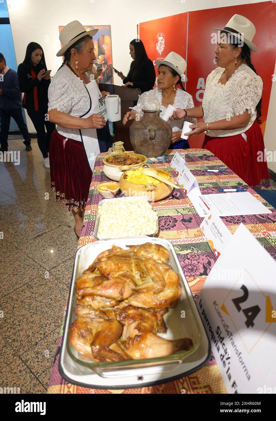 CUENC II FESTIVAL DE LA FRITADA SINININCAY Cuenca, Ecuador 15. Juli 2024 auf einer Pressekonferenz in der Galerie des Bürgermeisters am Montag Vormittag wurde die zweite Ausgabe gestartet, die am Sonntag, den 21. Juli, ab 10 Uhr, stattfinden wird. im Rahmen der Feierlichkeiten der Nachbarschaft Jesus del Gran Poder Foto Boris Romoleroux API SOI CUENC IIFESTIVALDELAFRITADA SININCAY 3ec5515fd6a5874181ca111212cf323626c Copyright: xBORISxROMOLEROUXx Stockfoto CUENC II FESTIVAL DE LA FRITADA SINININCAY Cuenca, Ecuador 15. Juli 2024 auf einer Pressekonferenz in der Galerie des Bürgermeisters am Montag Vormittag wurde die zweite Ausgabe gestartet, die am Sonntag, den 21. Juli, ab 10 Uhr, stattfinden wird. im Rahmen der Feierlichkeiten der Nachbarschaft Jesus del Gran Poder Foto Boris Romoleroux API SOI CUENC IIFESTIVALDELAFRITADA SININCAY 3ec5515fd6a5874181ca111212cf323626c Copyright: xBORISxROMOLEROUXx Stockfoto