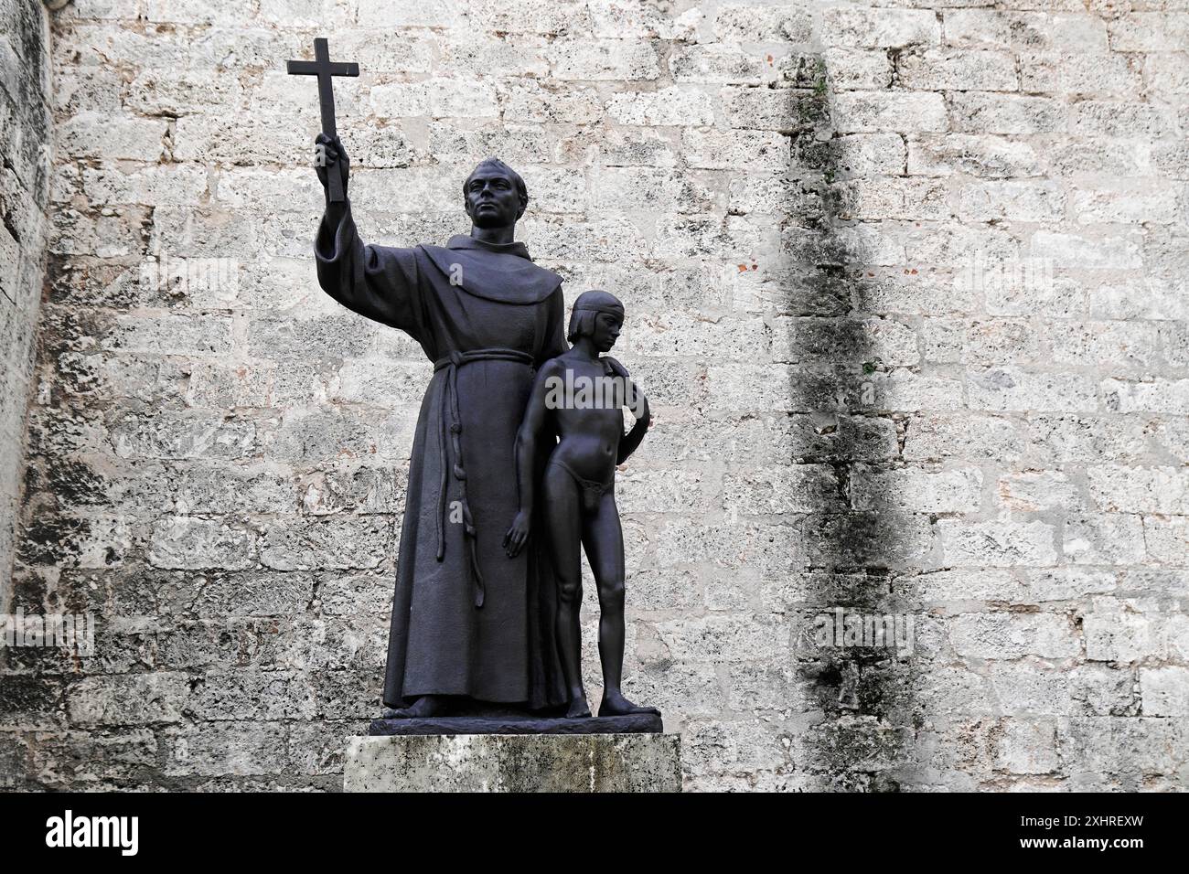Catedral de la Habana, Kathedrale von Havanna, Baubeginn 1748, barocke Fassade, Plaza de la Catedral, Havanna, Kuba, Grosse Antillen Stockfoto