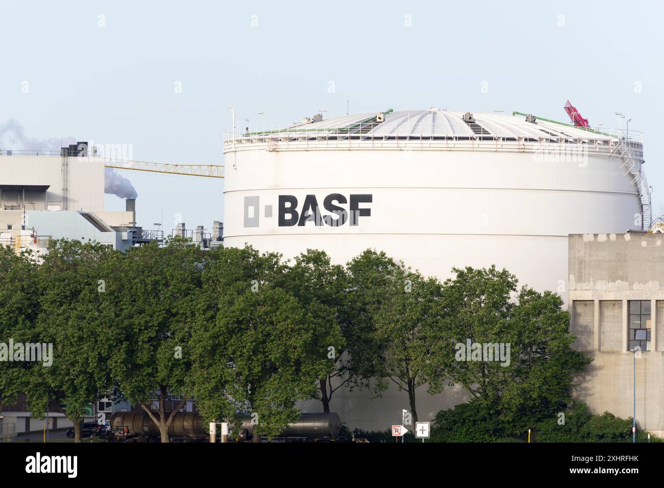 BASF, Lugwigshafen am Rhein, Industriegebiet Mannheim, Baden-Württemberg, Deutschland Stockfoto